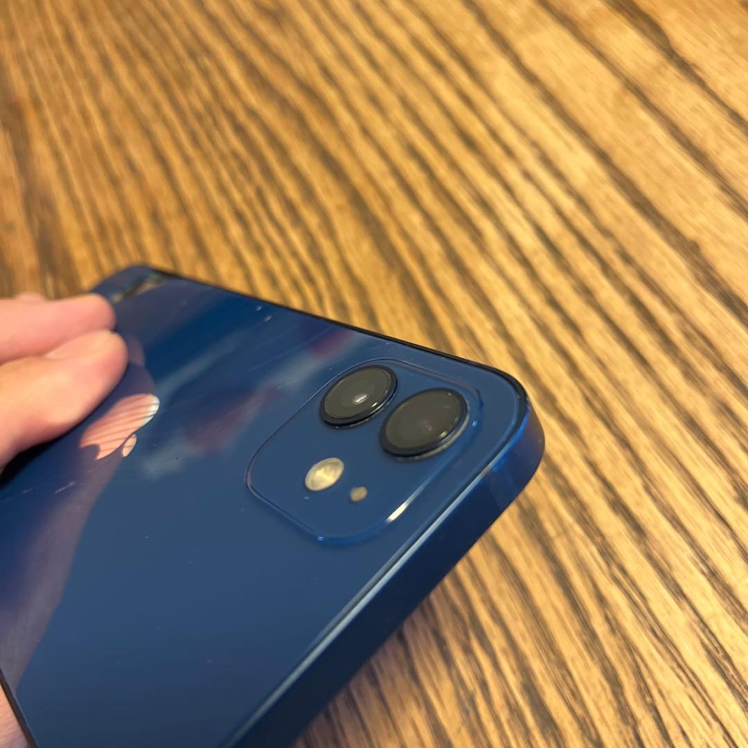 iPhone12 /128Gブルー・背面割れ