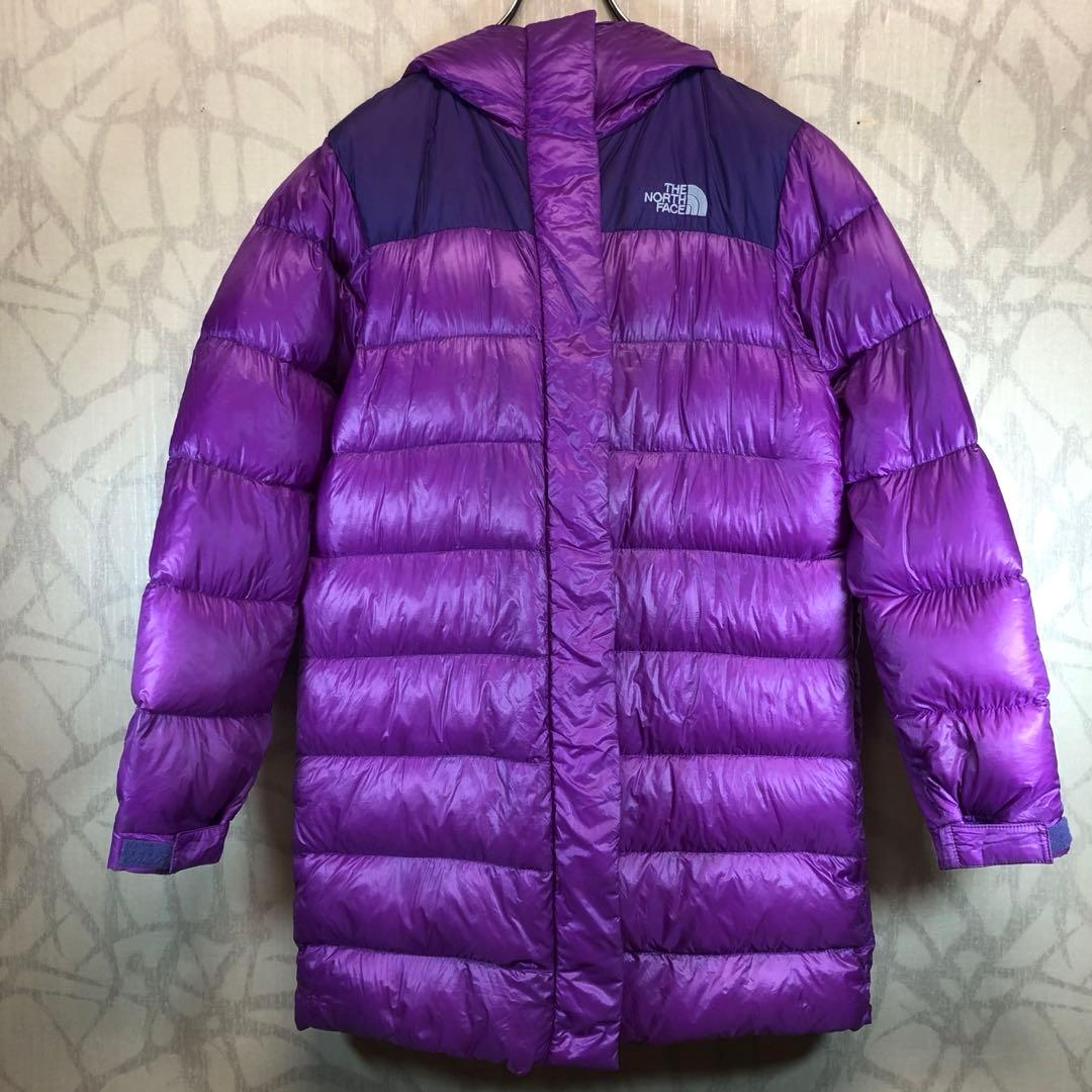 ザ　ノースフェイス　ヌプシ　ロングダウンジャケット　パープル