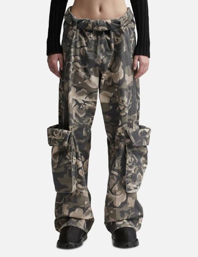 openyy カモフラ　カーゴパンツ