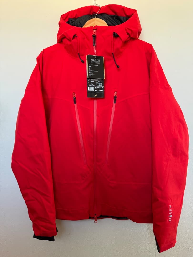★新品未使用 タグ付 イナレム プレミアム防水防寒 レッド 赤 L ワークマン