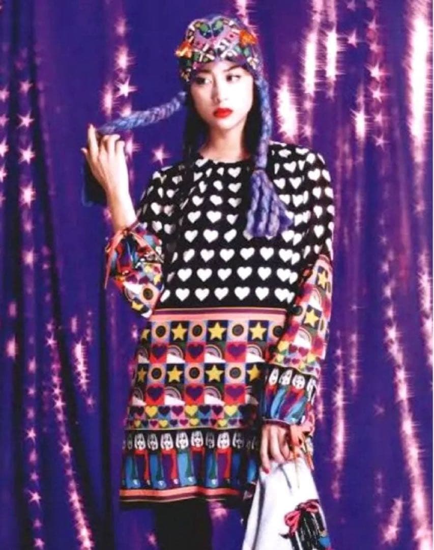 定価73.000円　ANNASUI プリント　チュニック　ワンピース