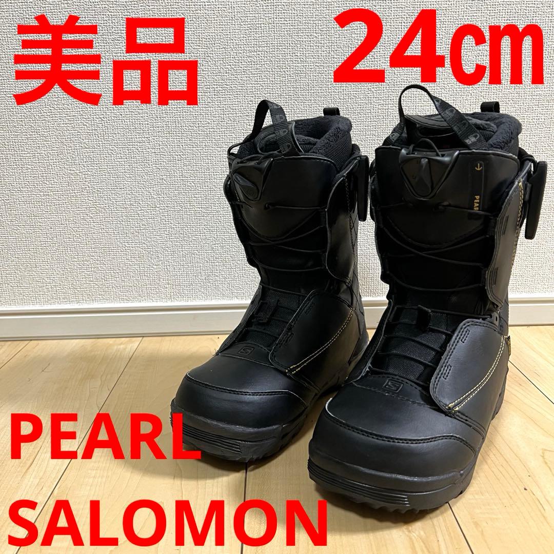 【美品_即日発送】SALOMON サロモン スノボPEARLパール24.0cm