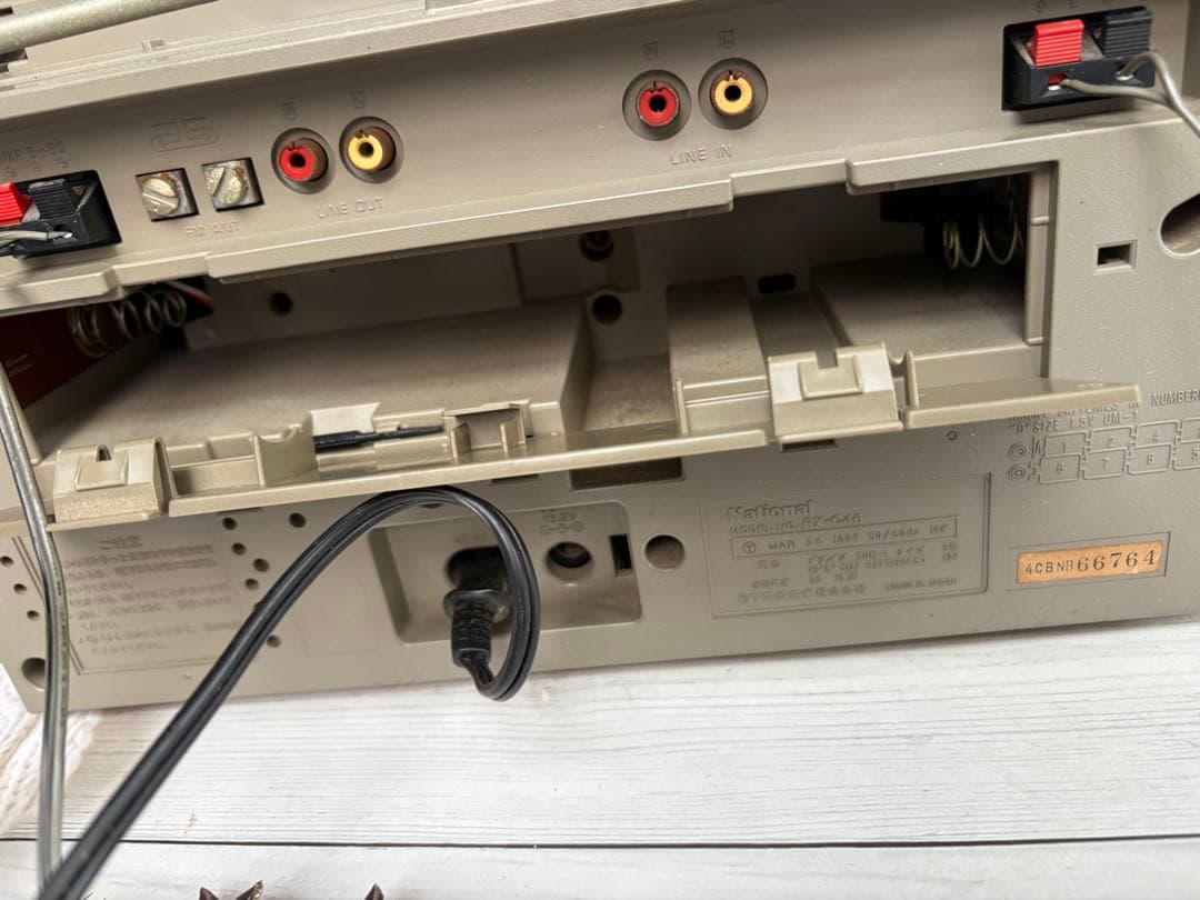 ナショナル RX-C46 ラジオカセットデッキ ラジカセ 昭和レトロ(レ22)