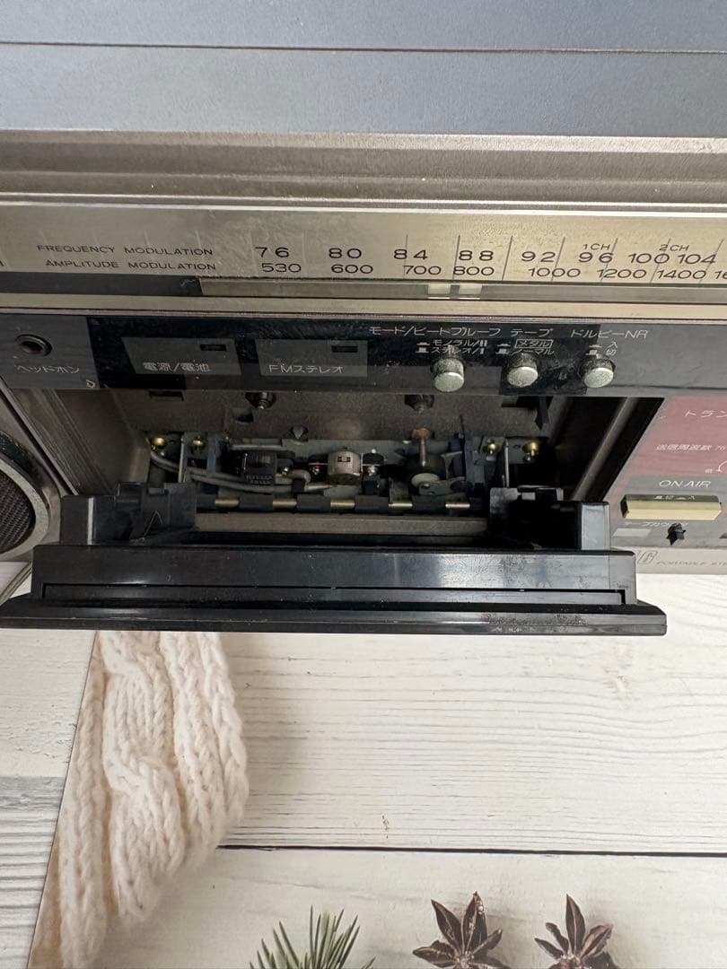 ナショナル RX-C46 ラジオカセットデッキ ラジカセ 昭和レトロ(レ22)