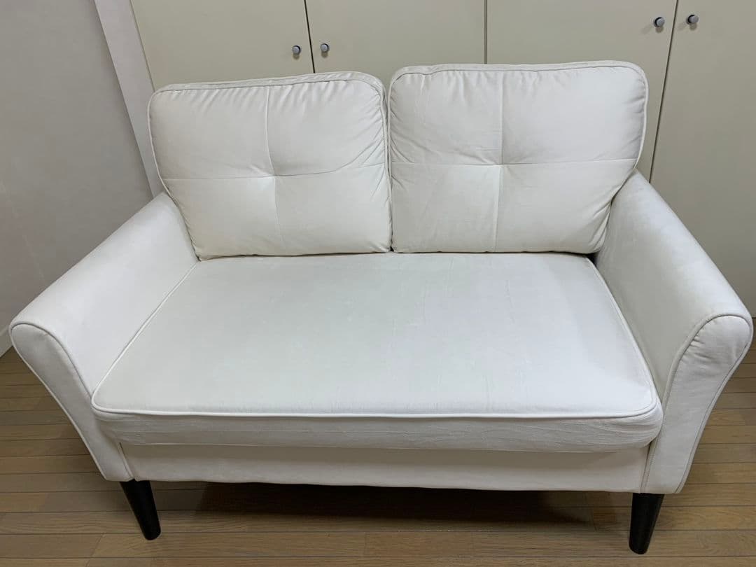 Vesgantti ホワイト 2人掛けソファ