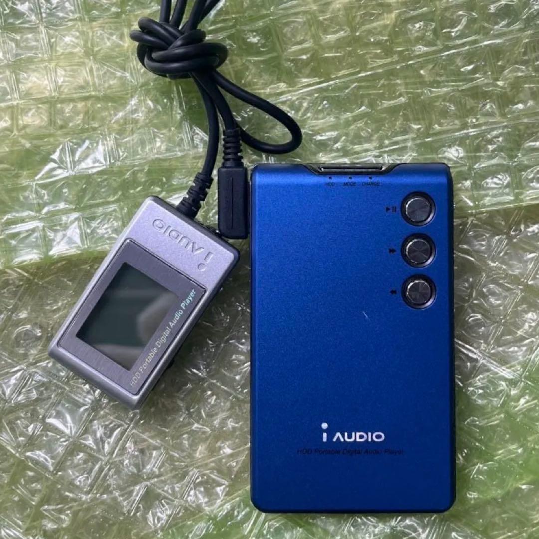 i AUDIO ポータブルデジタルオーディオプレーヤー　ブルー