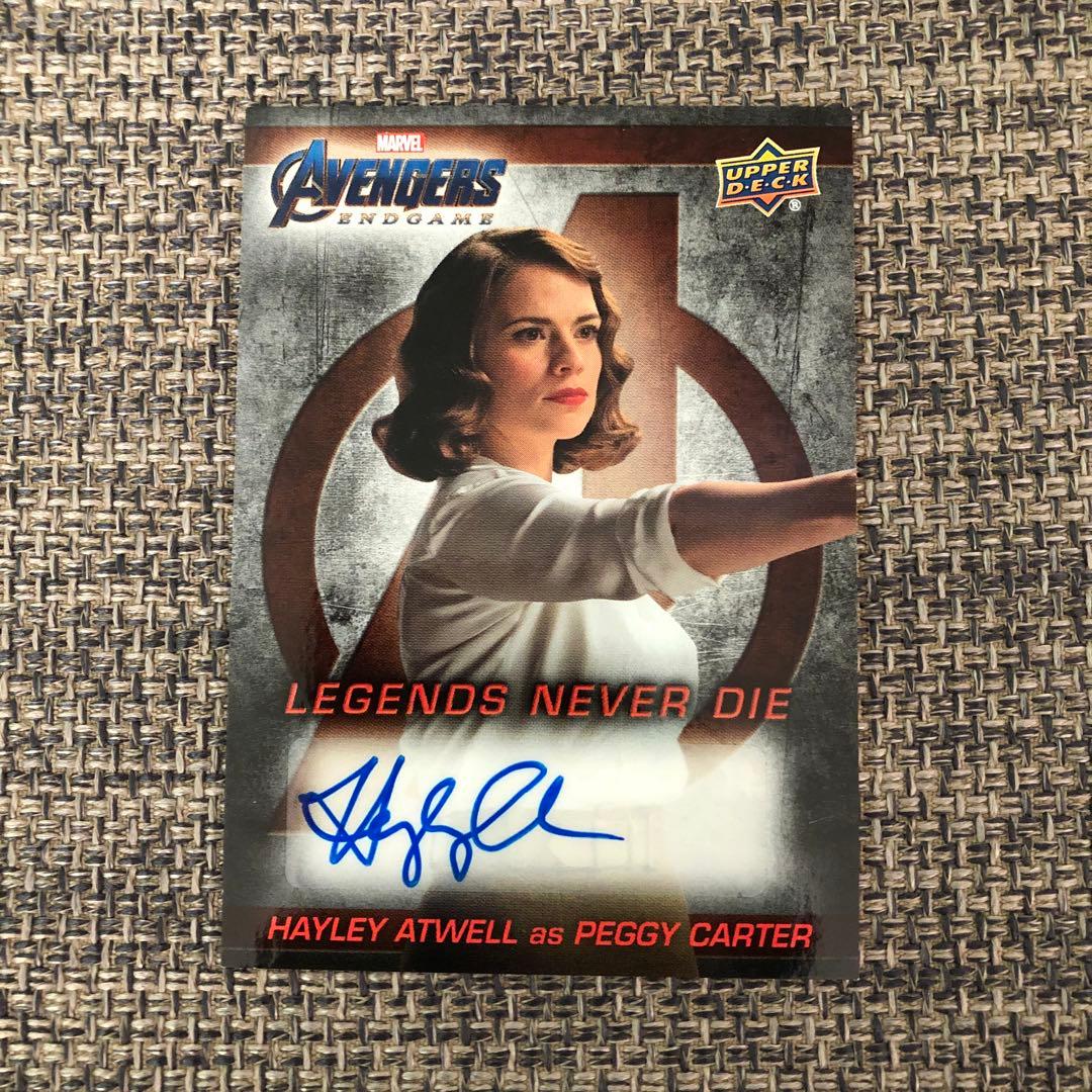 upper deck marvel ヘイリー・アトウェル 直筆サインカード