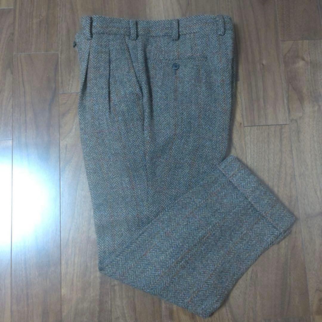 HARRIS TWEED セットアップ ジャケット ジレ スリーピース ブラウン