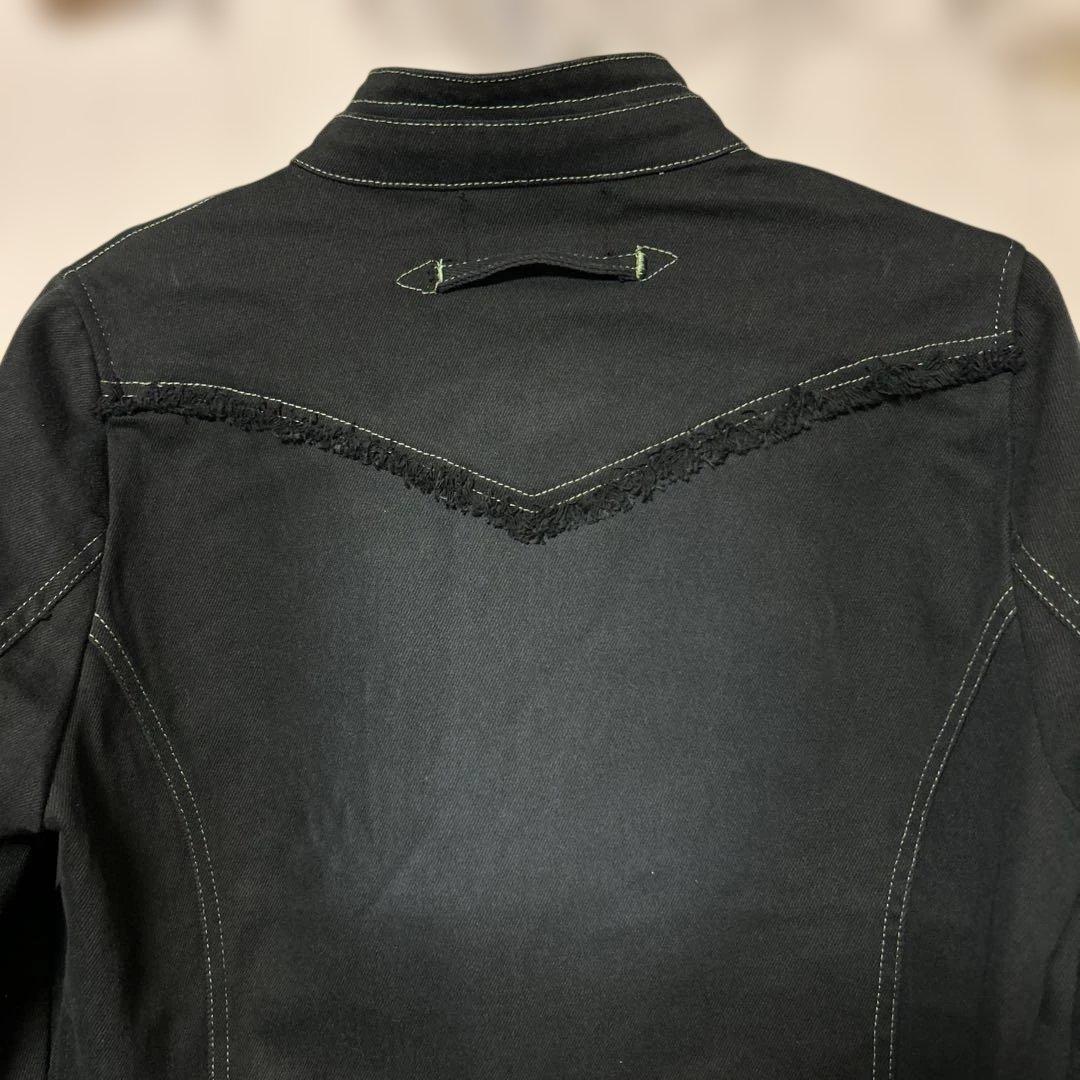 A-177)DOLCE & GABBANA ブラックデニムジャケット