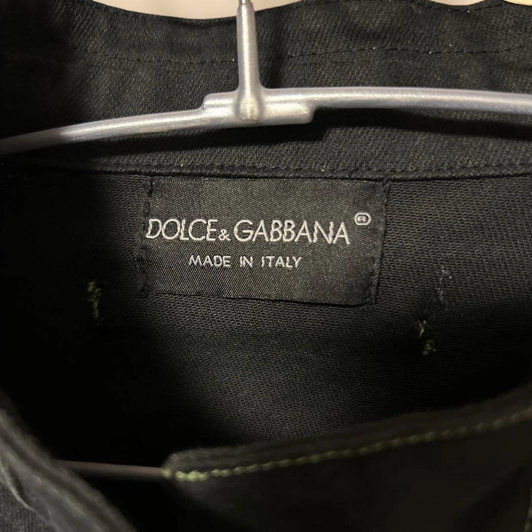 A-177)DOLCE & GABBANA ブラックデニムジャケット