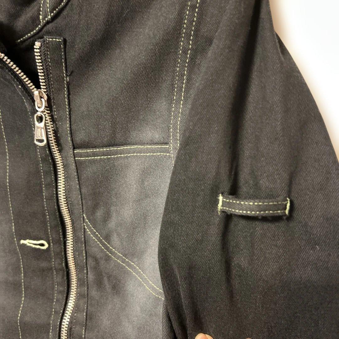 A-177)DOLCE & GABBANA ブラックデニムジャケット