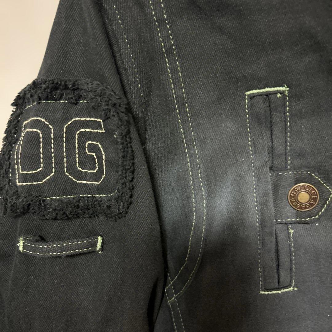 A-177)DOLCE & GABBANA ブラックデニムジャケット