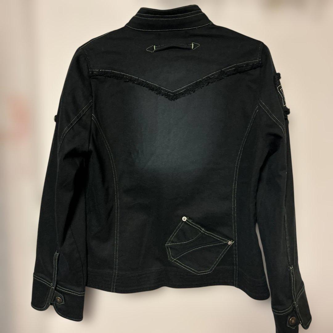 A-177)DOLCE & GABBANA ブラックデニムジャケット