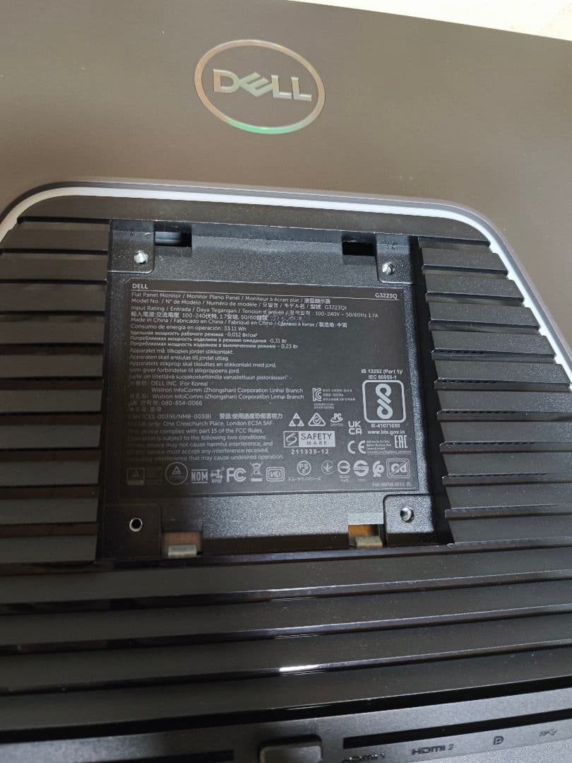 Dell G3223Q 4K 144Hz ゲーミングモニター