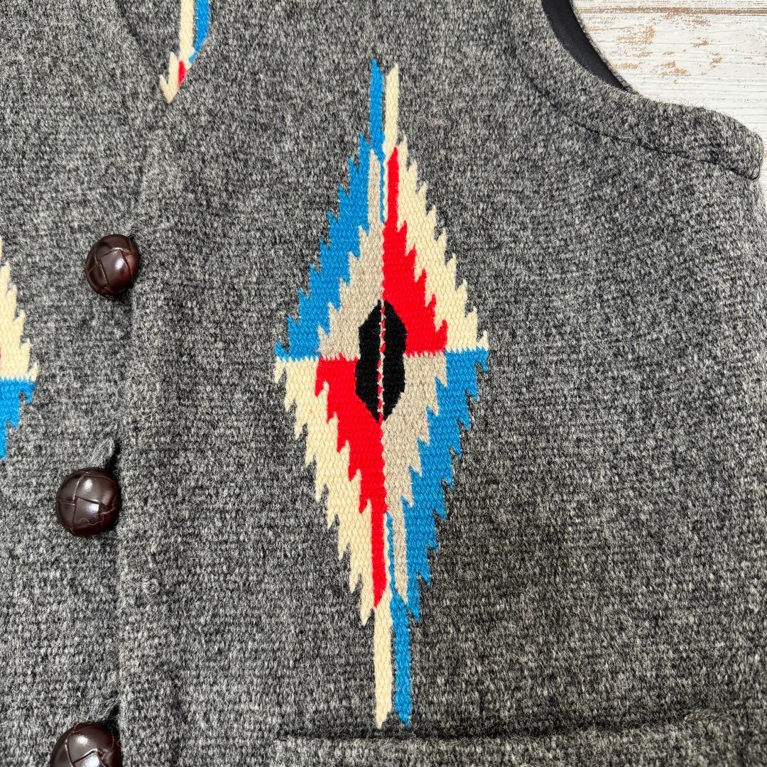 【美品】オルテガ チマヨ ベスト ポケット付き グレー 38サイズ 定番デザイン