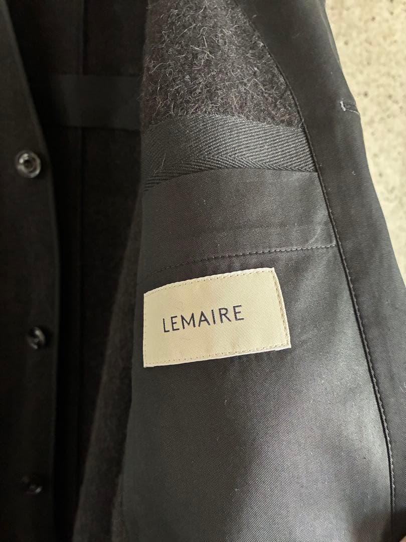 新品　Lemaire ルメール アルパカ　ノーカラージャケット カーディガン