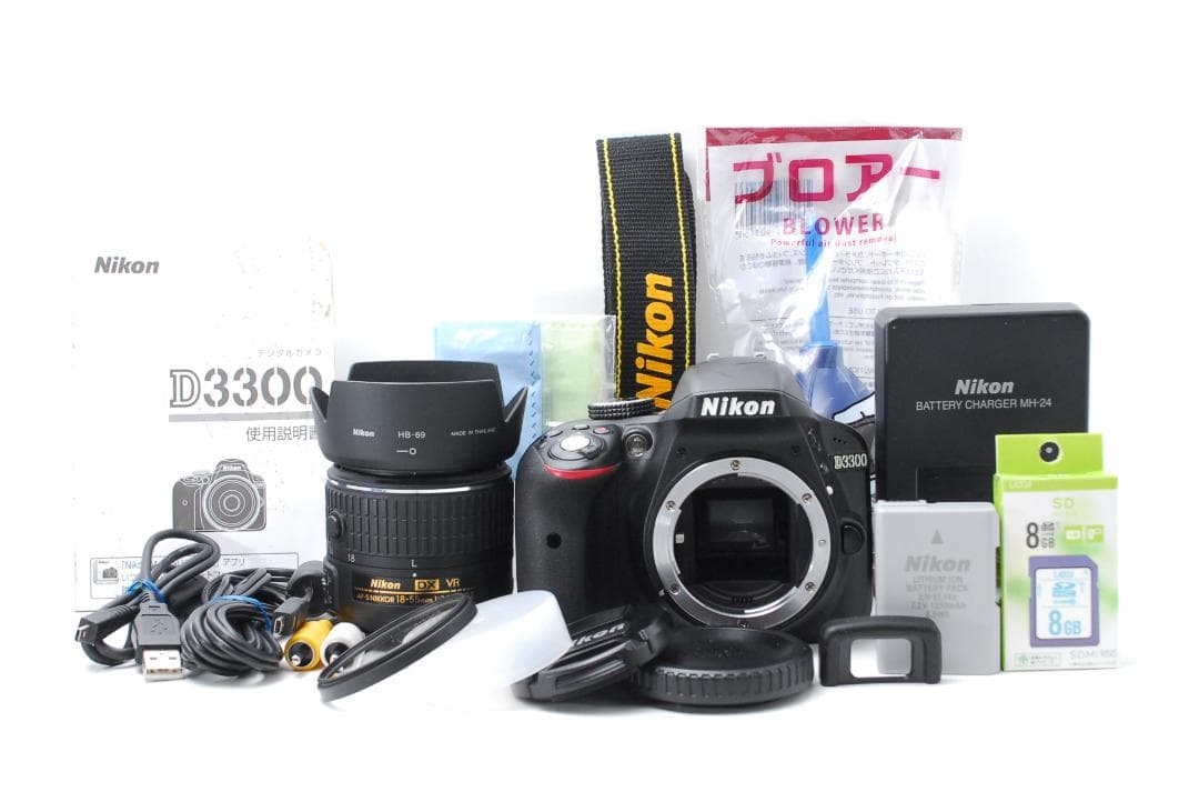 【使用感少なめで新品級ショット数】Nikon D3300　スマホ転送　動画OK