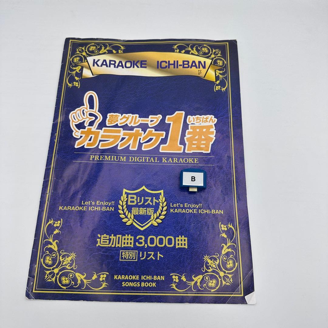 カラオケ　1番　Bカートリッジ　Bリスト　セット　夢グループ　追加曲　3000曲