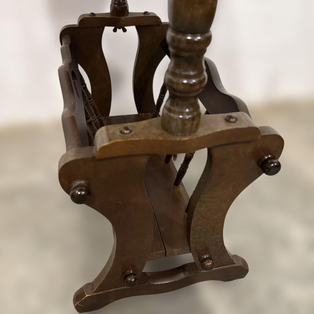 ヴィンテージ　サイドテーブル　マガジンラック付き