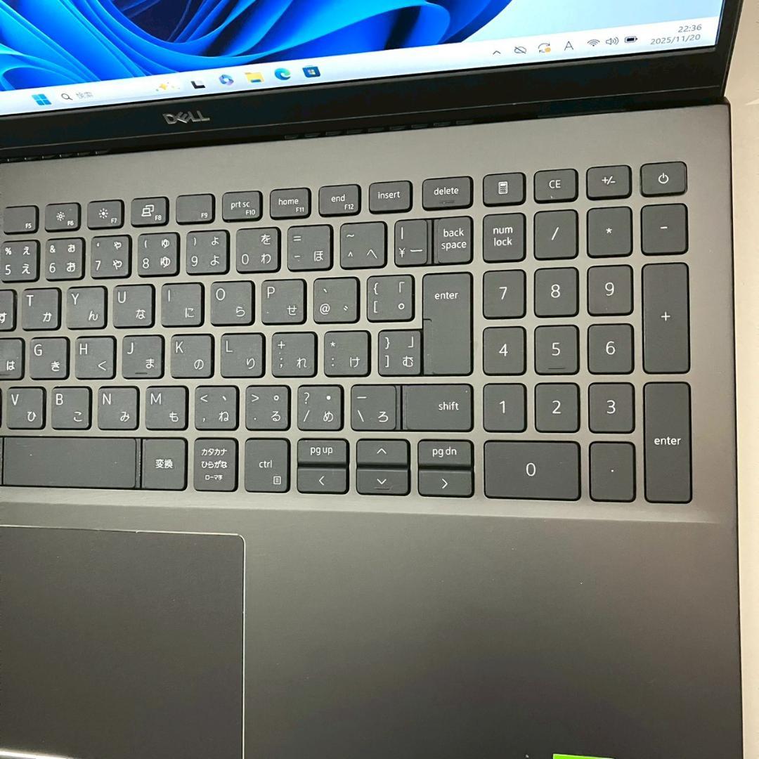 ★美品★ 第11世代i7 SSD512GB テンキー付き DELL 411