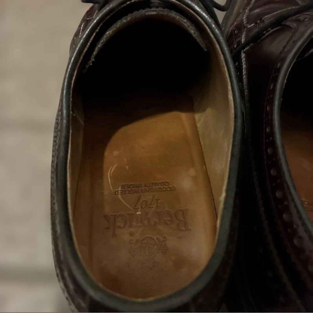 最終！　Berwick(バーウィック)ウイングチップ　革靴