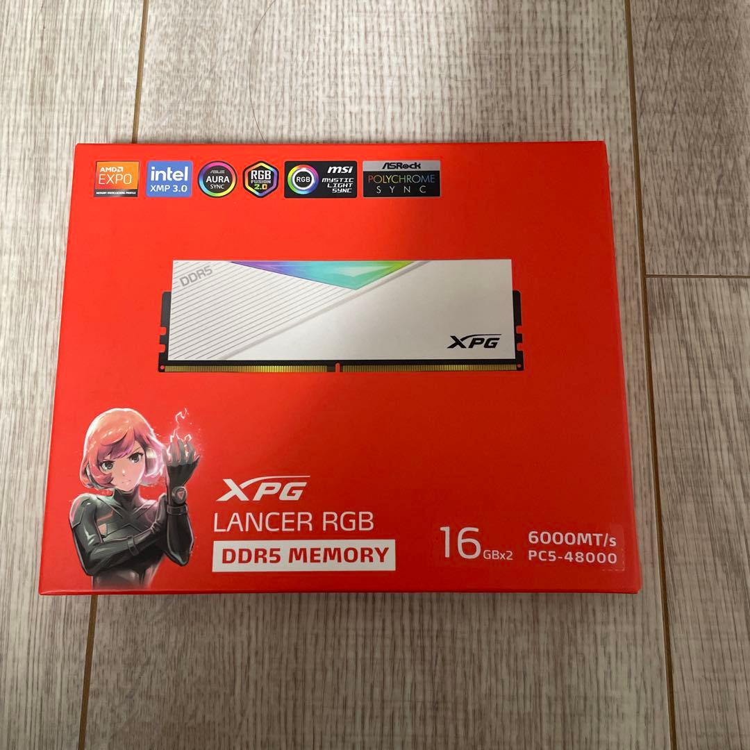 メモリー XPG LANCER RGB 32GB DDR5 6000MT/s