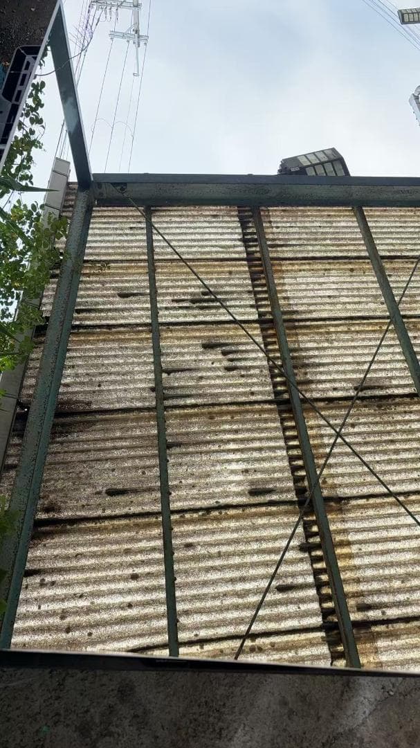 【中古】スタンドミラー 壁掛け 割れない鏡 幅100x160cm 白色 22番