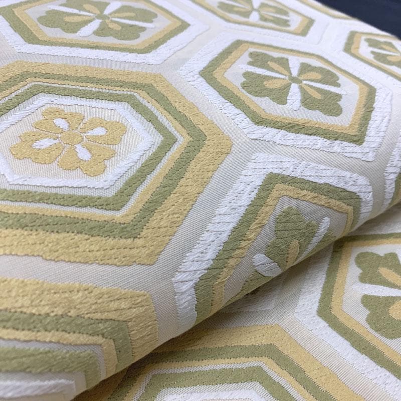 412my31◇西陣 岡文織物 花菱亀甲 唐織 袋帯 フォーマル◇美品