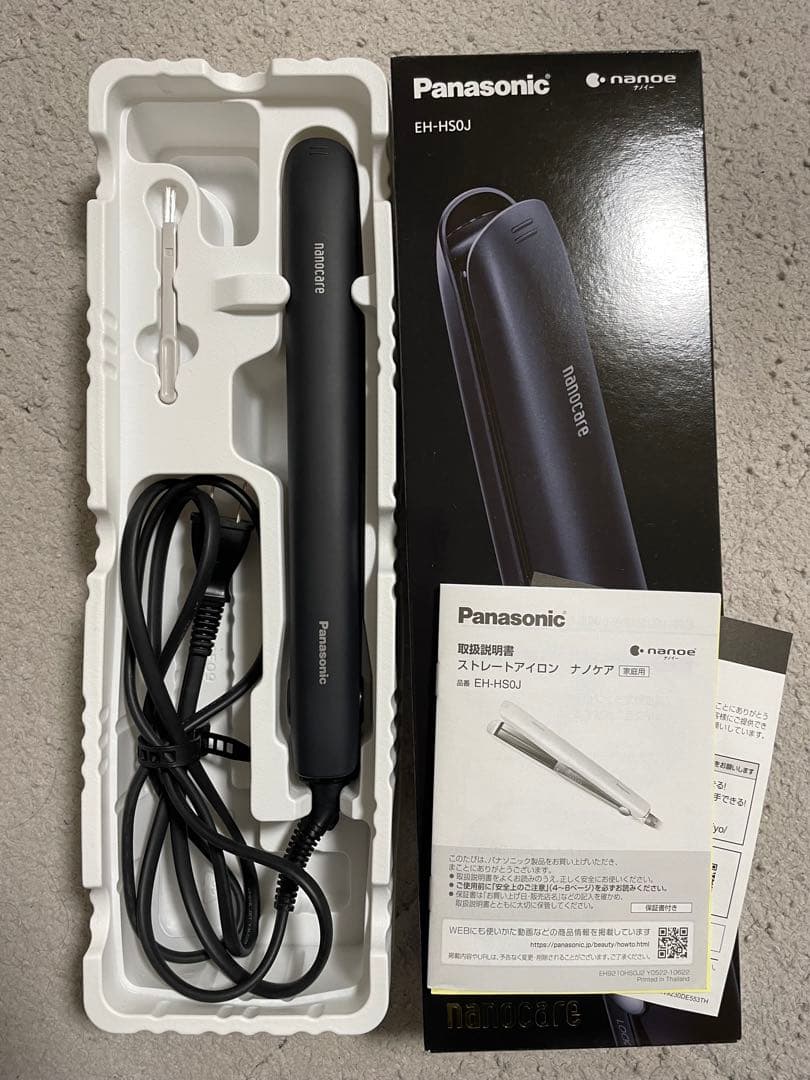 Panasonic ヘアアイロン　ナノケア　EH-HS0J