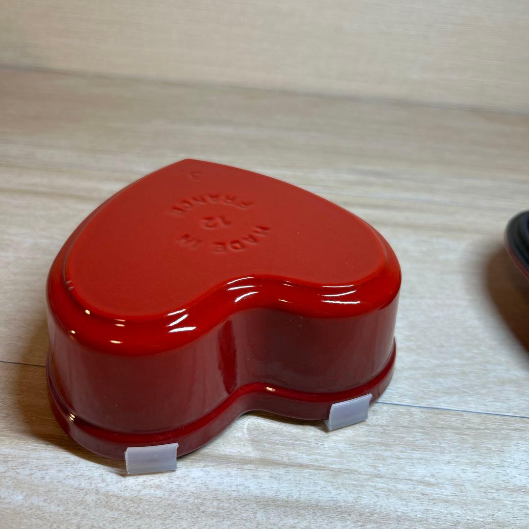 staub ストウブ　スモールハートココット　チェリー　12cm 鍋