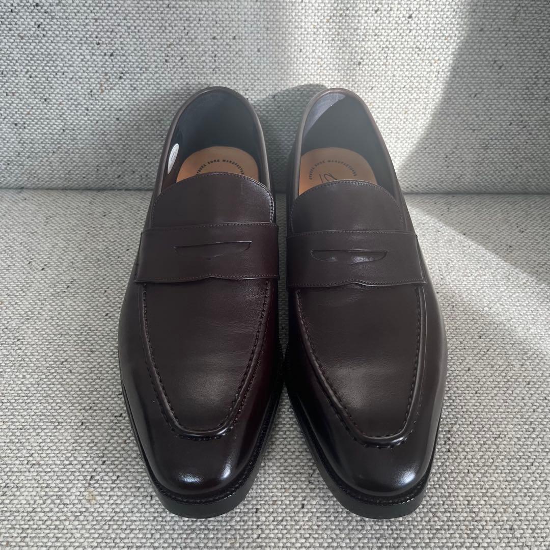 未使用　大塚製靴　レザー　ローファー　26㎝　3E ダークブラウン