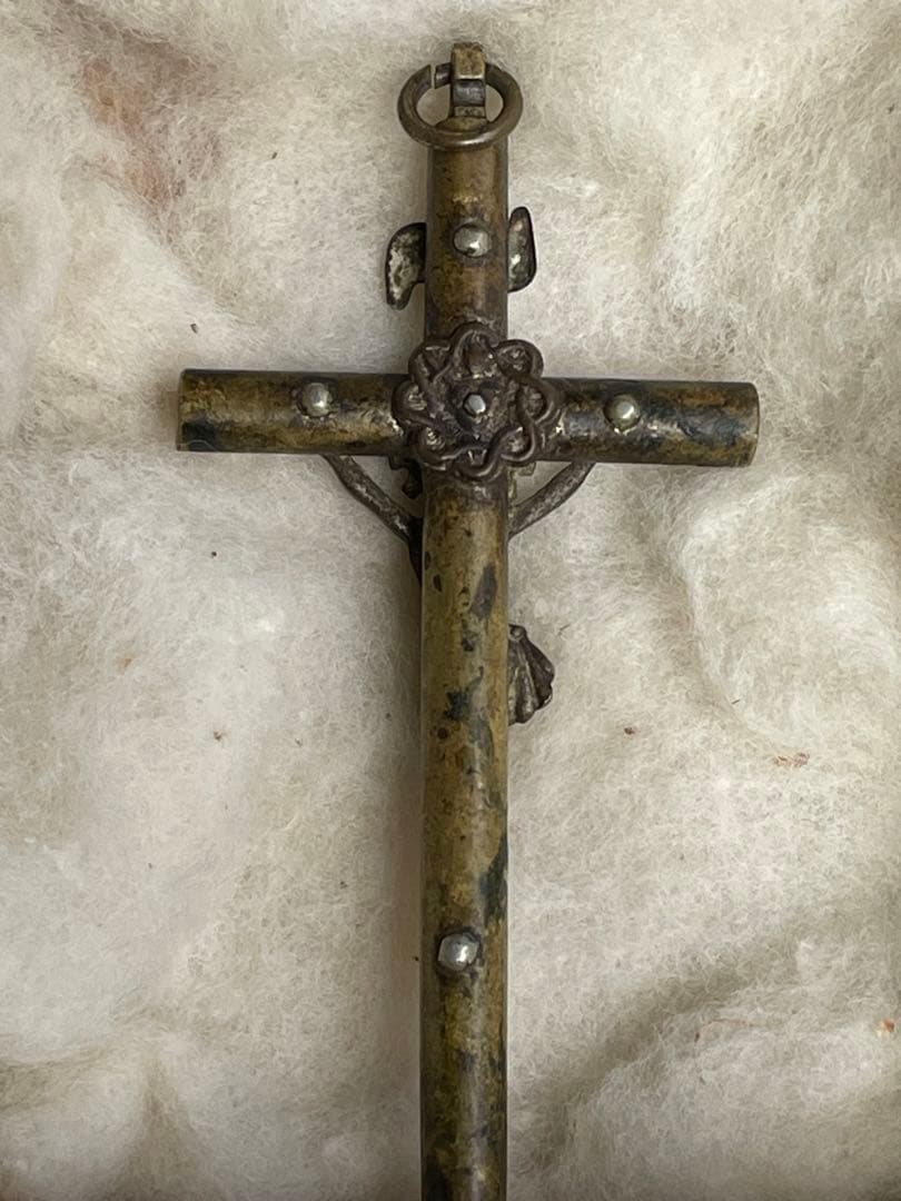 ★本物★南ヨーロッパ➕INRl➕ロザリオ/時代物/十字架/ネックレス/キリスト