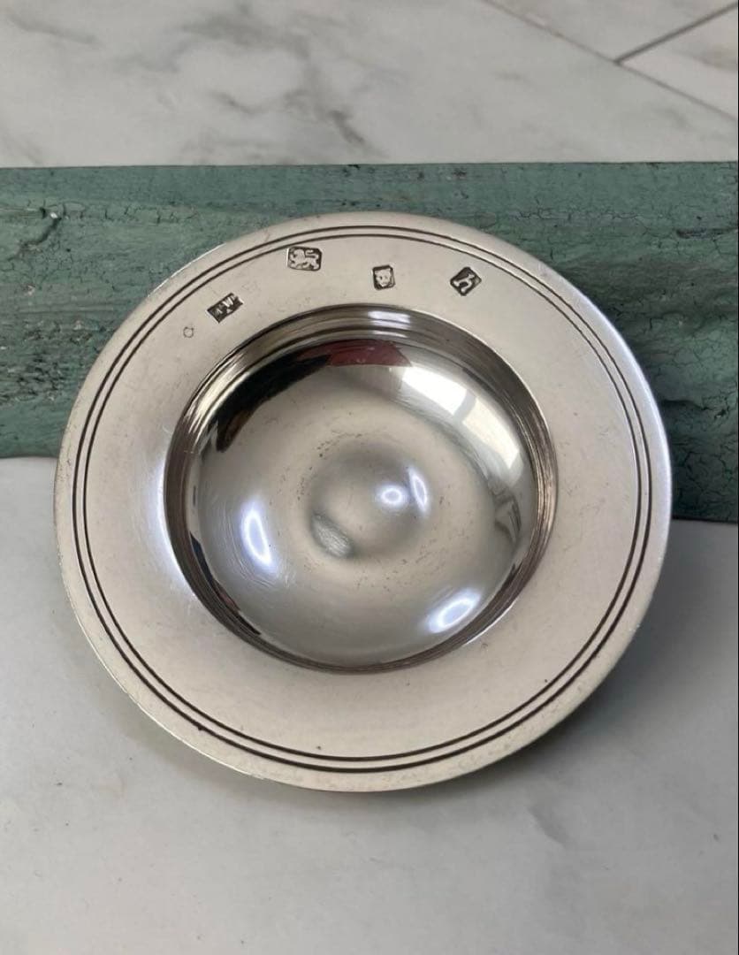 MAPPIN & WEBB 1963年製 純銀 アンティーク ティーパック置き