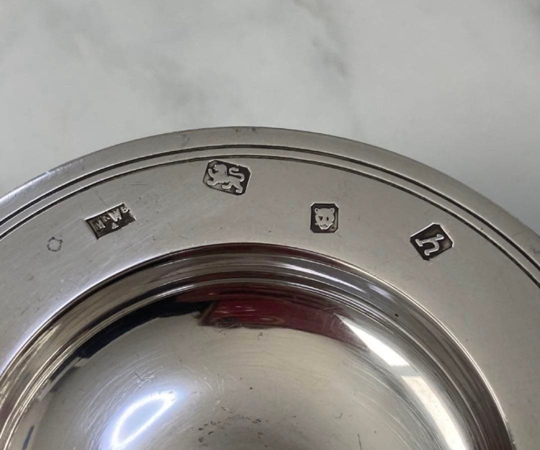 MAPPIN & WEBB 1963年製 純銀 アンティーク ティーパック置き