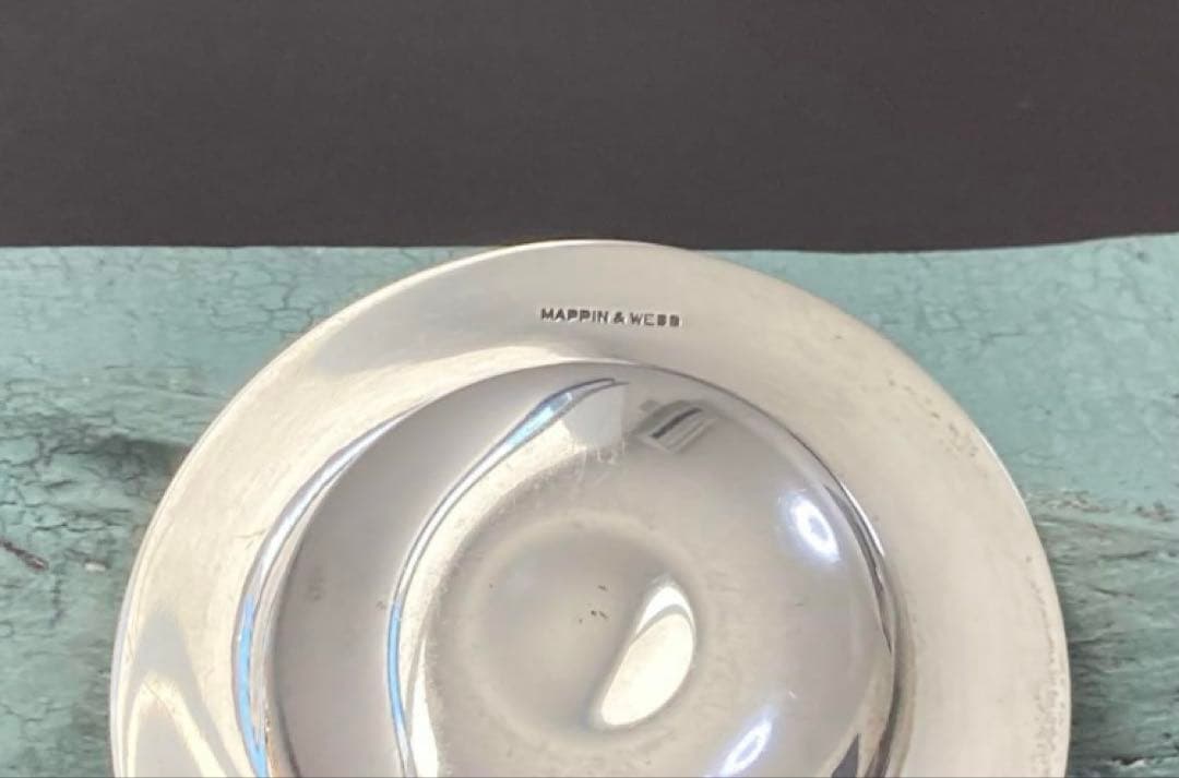 MAPPIN & WEBB 1963年製 純銀 アンティーク ティーパック置き