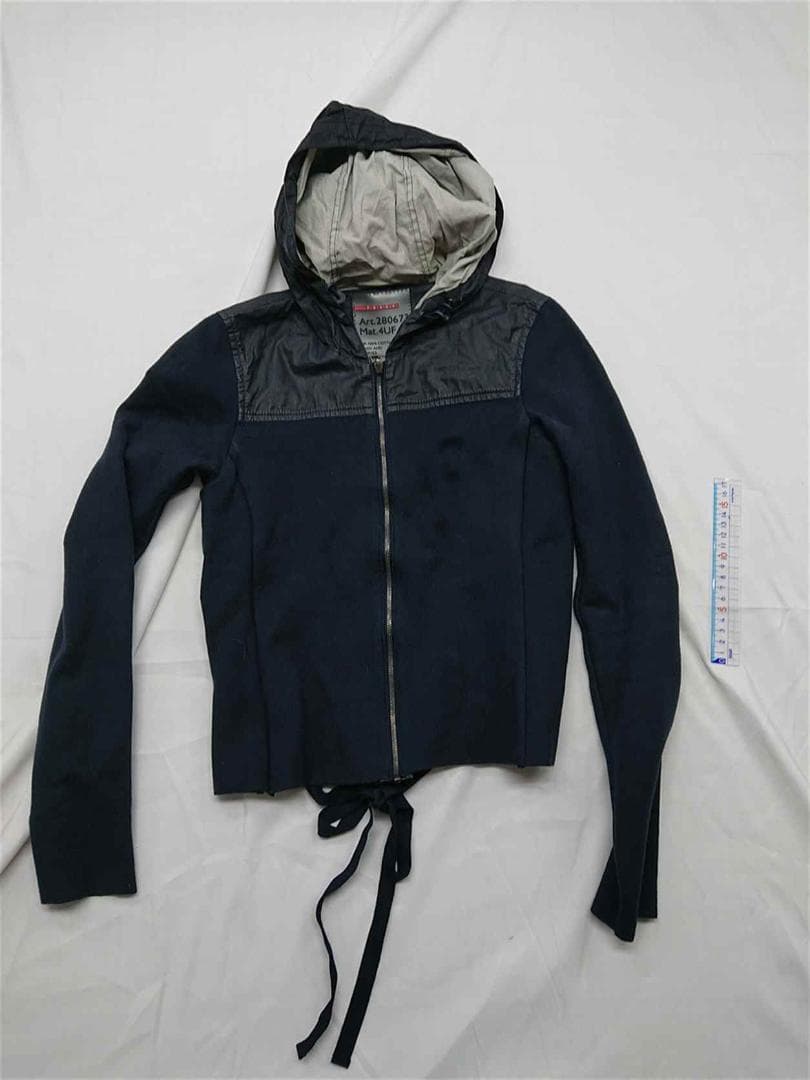 ◎プラダ フーデッドコットンジャケット ブラック系 レディース