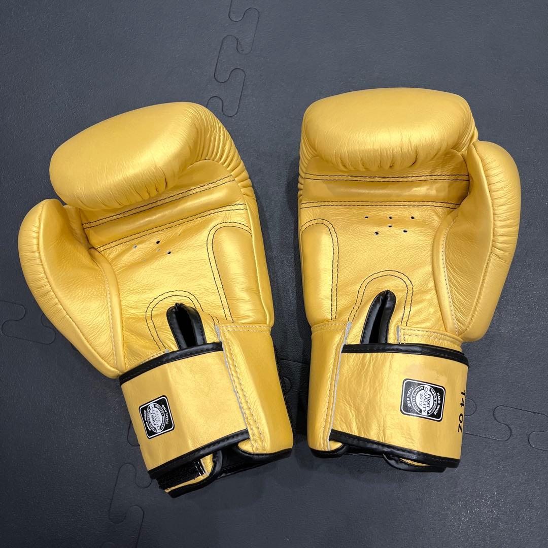 TWINS SPECIAL ボクシンググローブ 14oz ゴールド