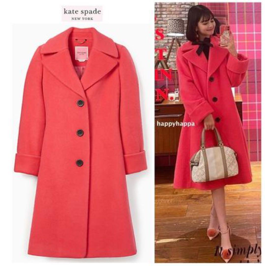 kate spade new yorkブラッシュウールコート