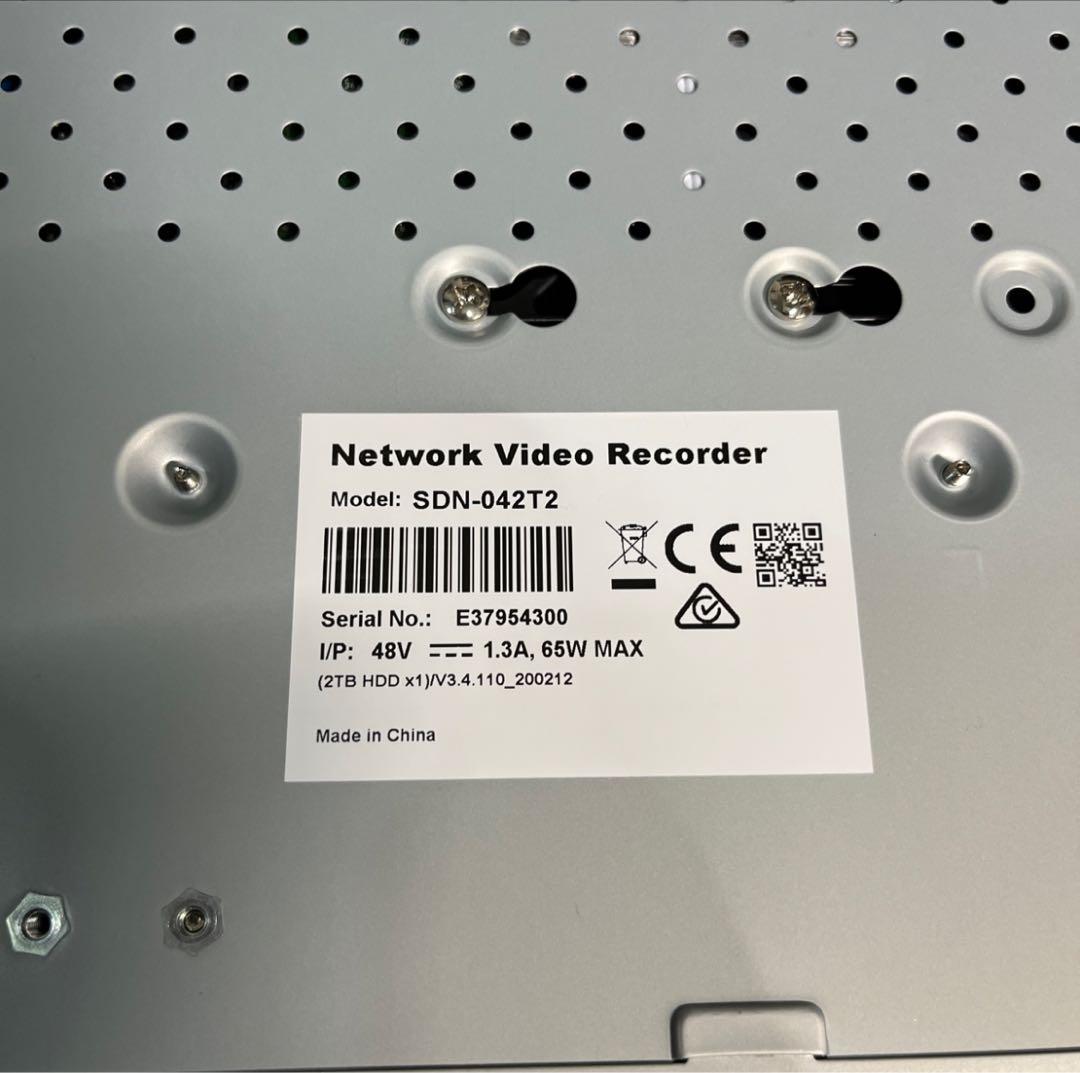 SDN-042T2 ネットワークビデオレコーダー　カメラ2台セット