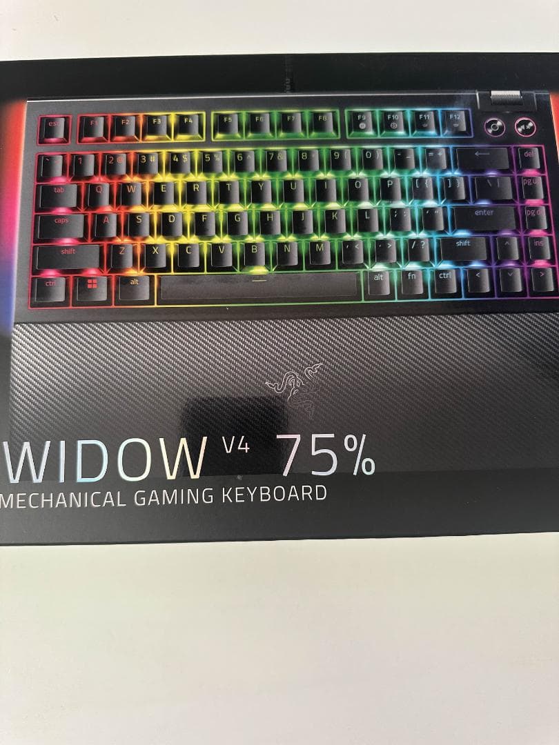 Razer BlackWidow V4 75% 英語配列 オレンジ軸