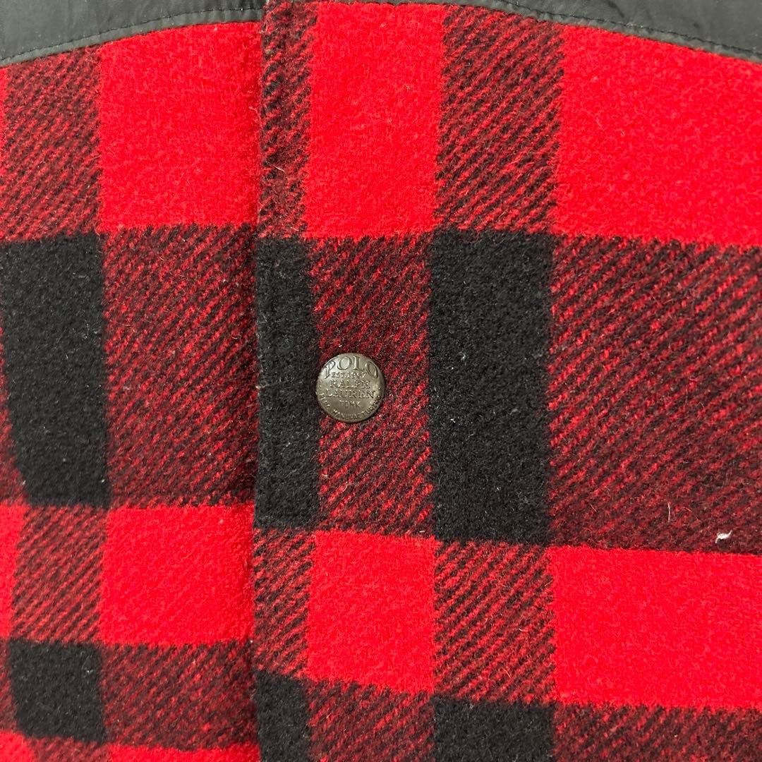 Polo Ralph Lauren ダウンベスト ブラック/レッドチェック