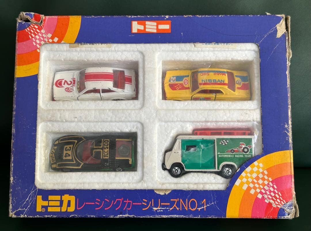 傷あり 日本製 トミカ ギフトセット レーシングカーシリーズNo.1
