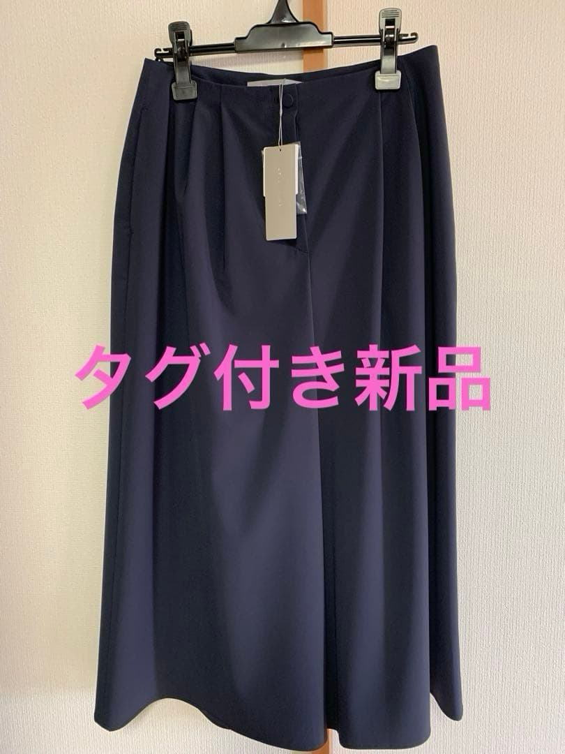 theory luxeネイビー ガウチョパンツ 38タグ付き新品