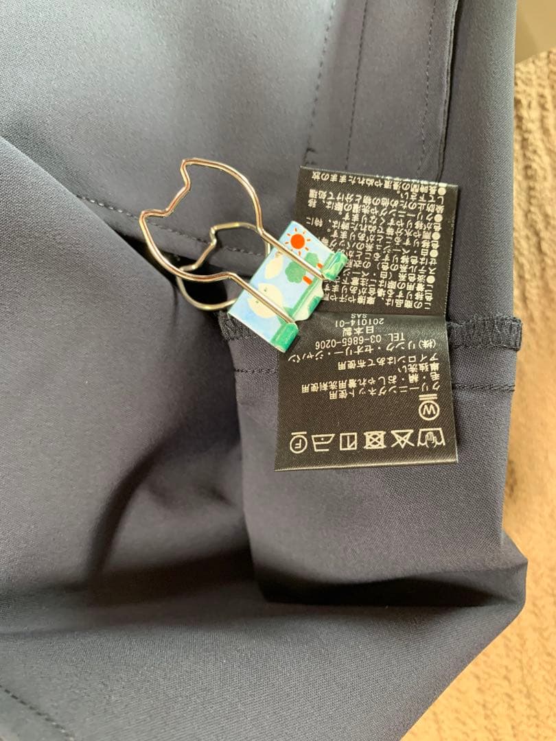 theory luxeネイビー ガウチョパンツ 38タグ付き新品