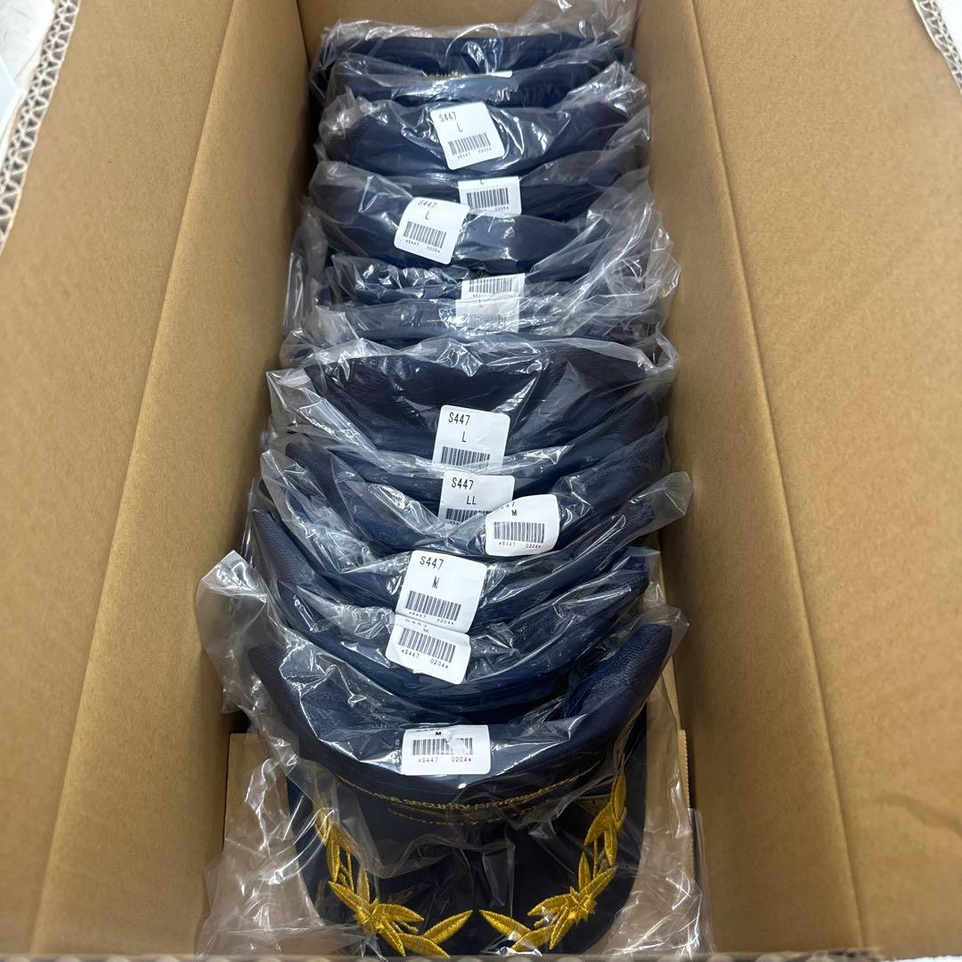 警備員 帽子セキュリティパトロール LL/L/M ネイビー　16個セット