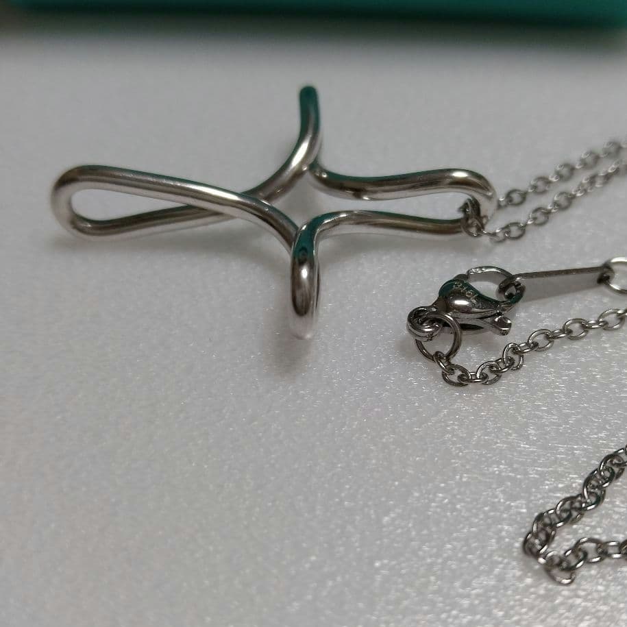 専用ですTIFFANY ティファニー インフィニティ クロス ネックレスシルバー
