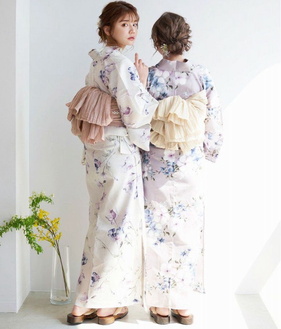 Dita 浴衣5点セット 涼風の水彩ひなげし 2023年