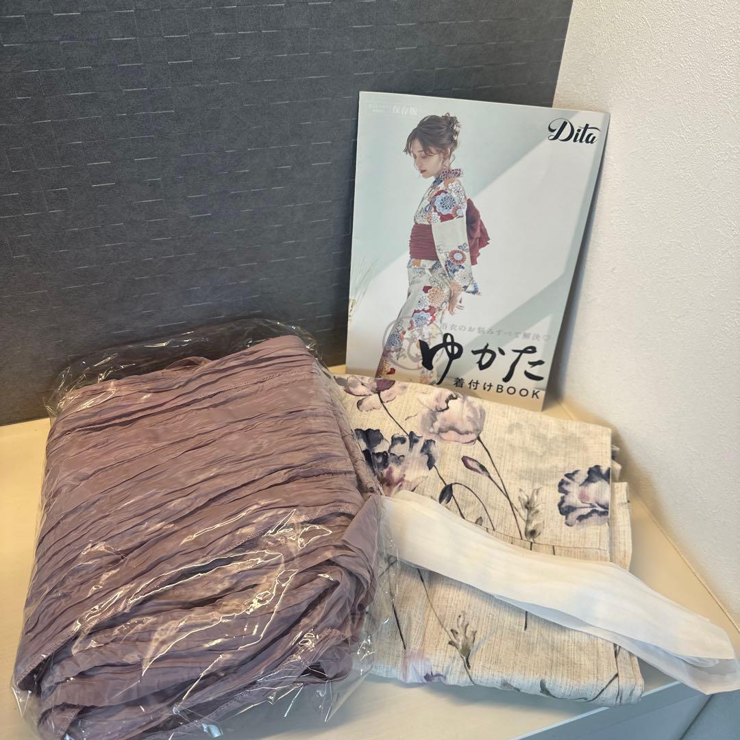 Dita 浴衣5点セット 涼風の水彩ひなげし 2023年