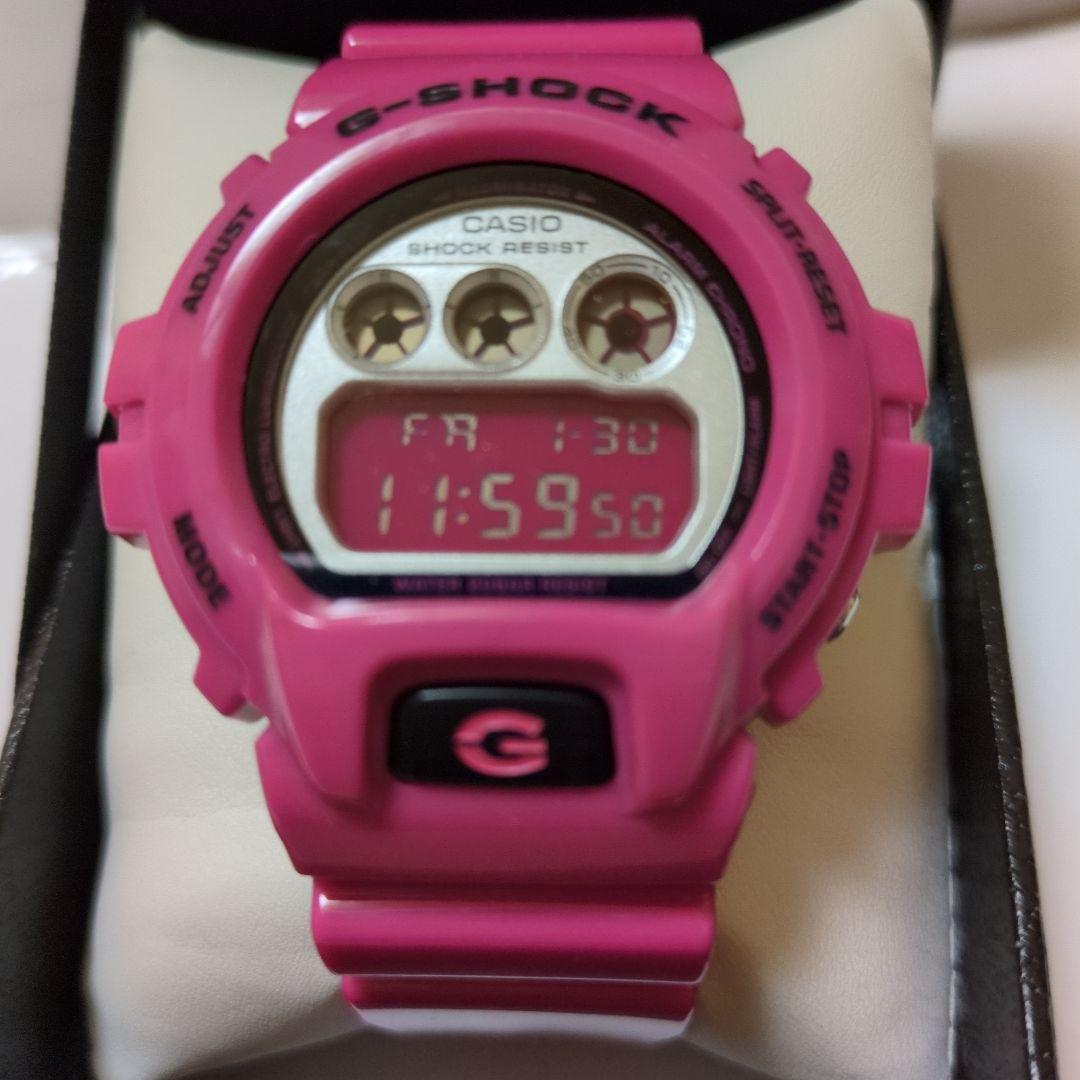 美品 G-SHOCK DW-6900RCS CRAZY COLORS ピンク