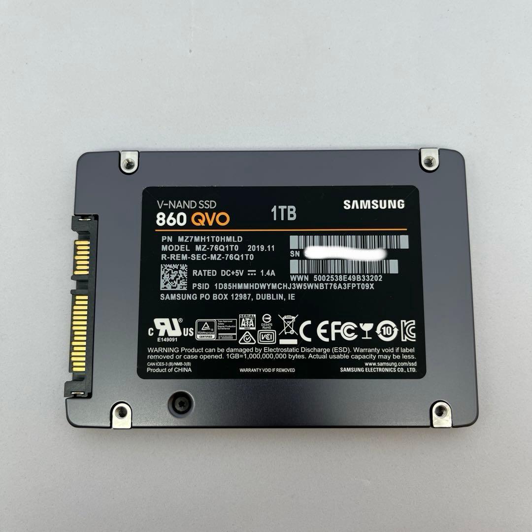 内蔵型SSD Samsung 860 QVO 1TB SSD